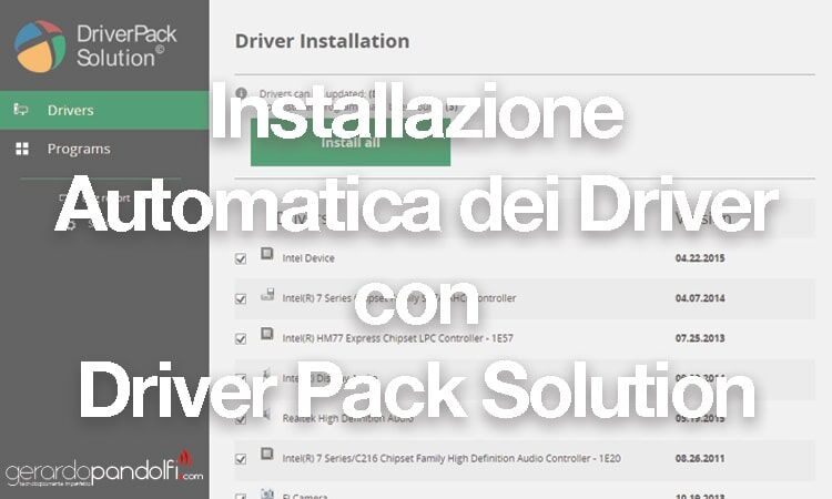 Installazione Automatica dei Driver con Driver Pack Solution
