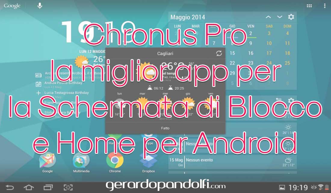 Chronus Pro la miglior app per la Schermata di Blocco e Home per Android