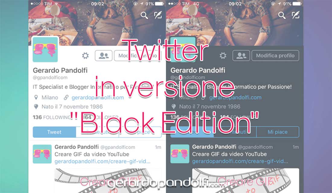 Twitter in versione “Black Edition”
