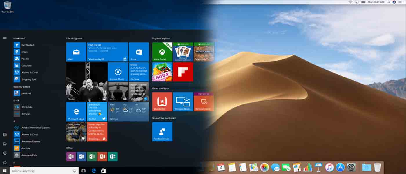 Ottenere le nuove funzioni di macOS Mojave su Windows 10