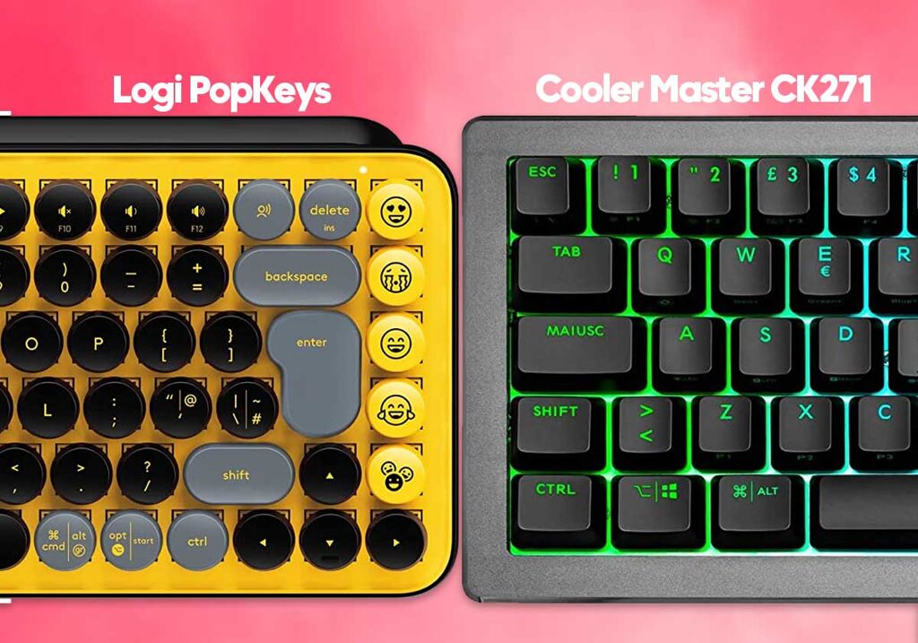 Confronto tra le tastiere meccaniche Logitech PopKeys e Cooler Master CK271  • Gerardo Pandolfi